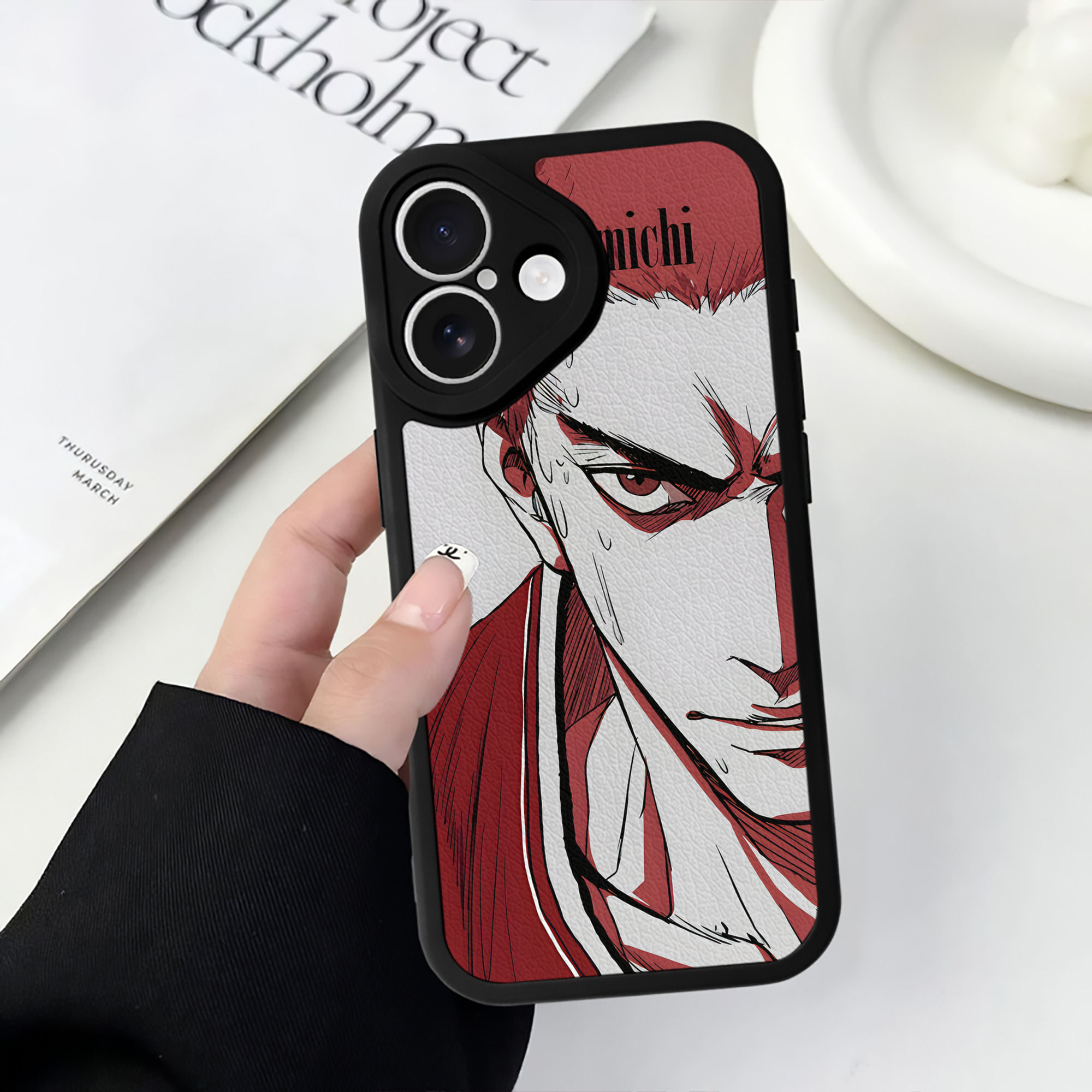 （画像用） SLAM DUNK／スラムダンク 【iPhone 16シリーズ対応】シリコンスマホケース（レザー調） 材質：シリコン